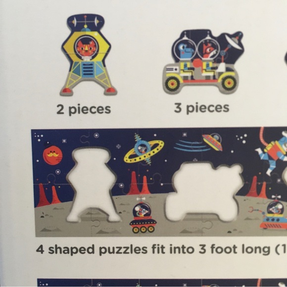 NEW Puzzle 30 Pieces “My Very Long Puzzle” Space Theme | Mudpuppy - Picture 6 of 8